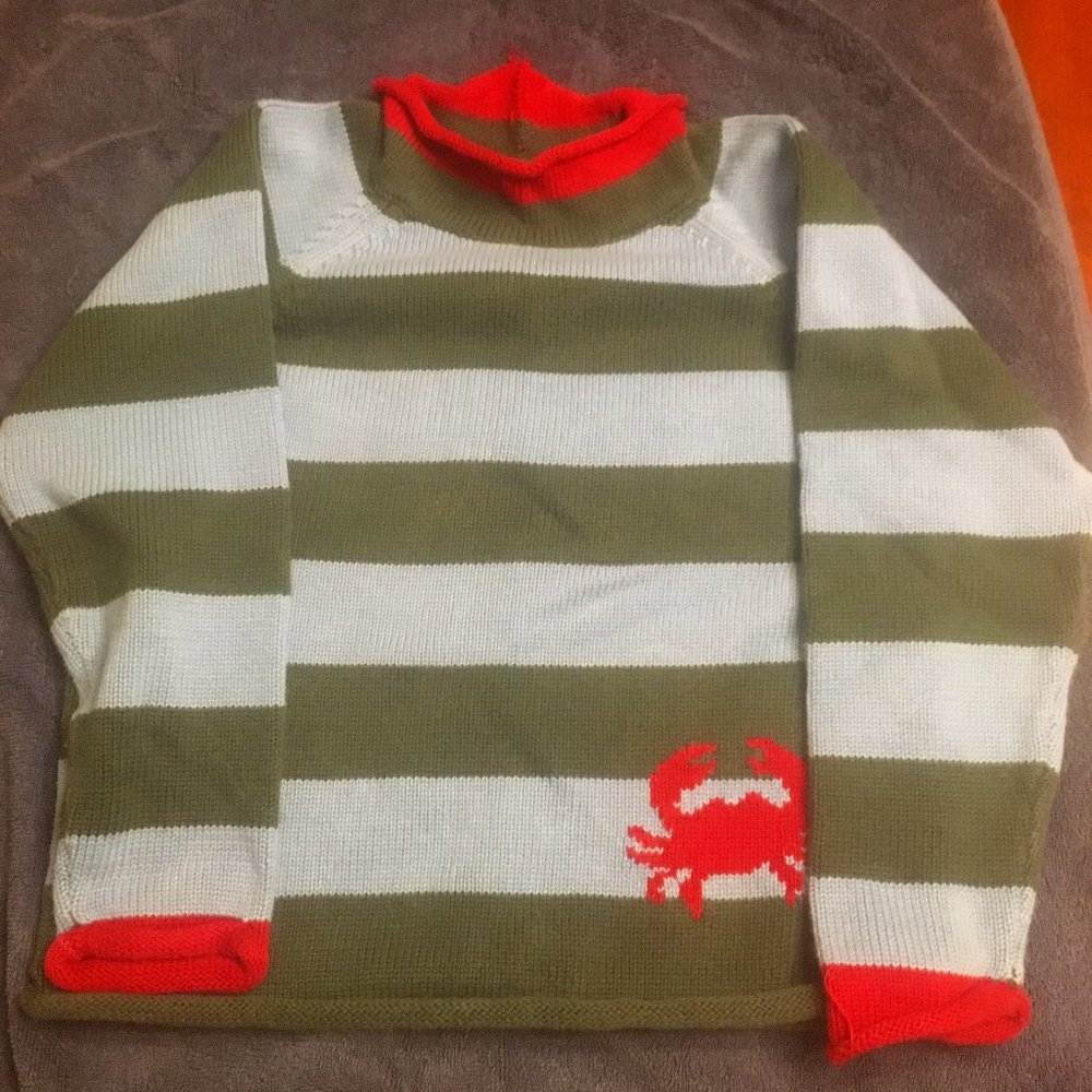 L.L. Bean Boys Striped Sweater Size M (5-6)